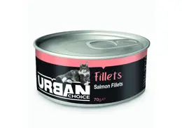 מגש שימורים לחתול נתחוני סלמון 24 יחידות