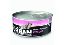 מגש שימורים לחתלתולים מוס סלמון וטונה 24 יחידות