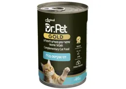 מגש שימורי דר פט גולד דגי אוקיאנוס בג'לי לחתול (24 יחידות)