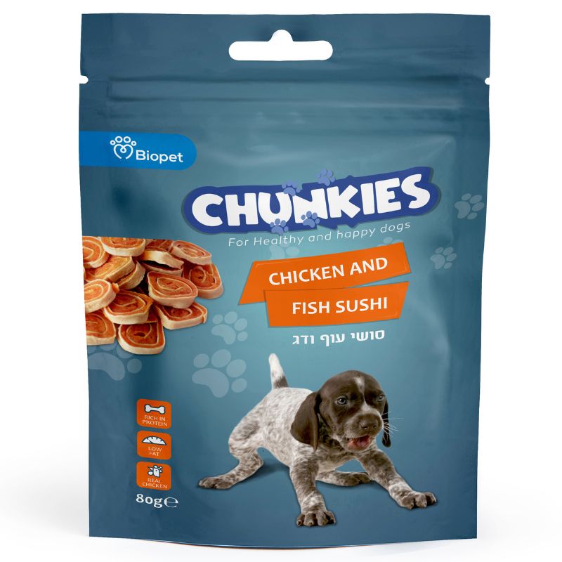 צ'אנקיז סושי עוף וסלמון