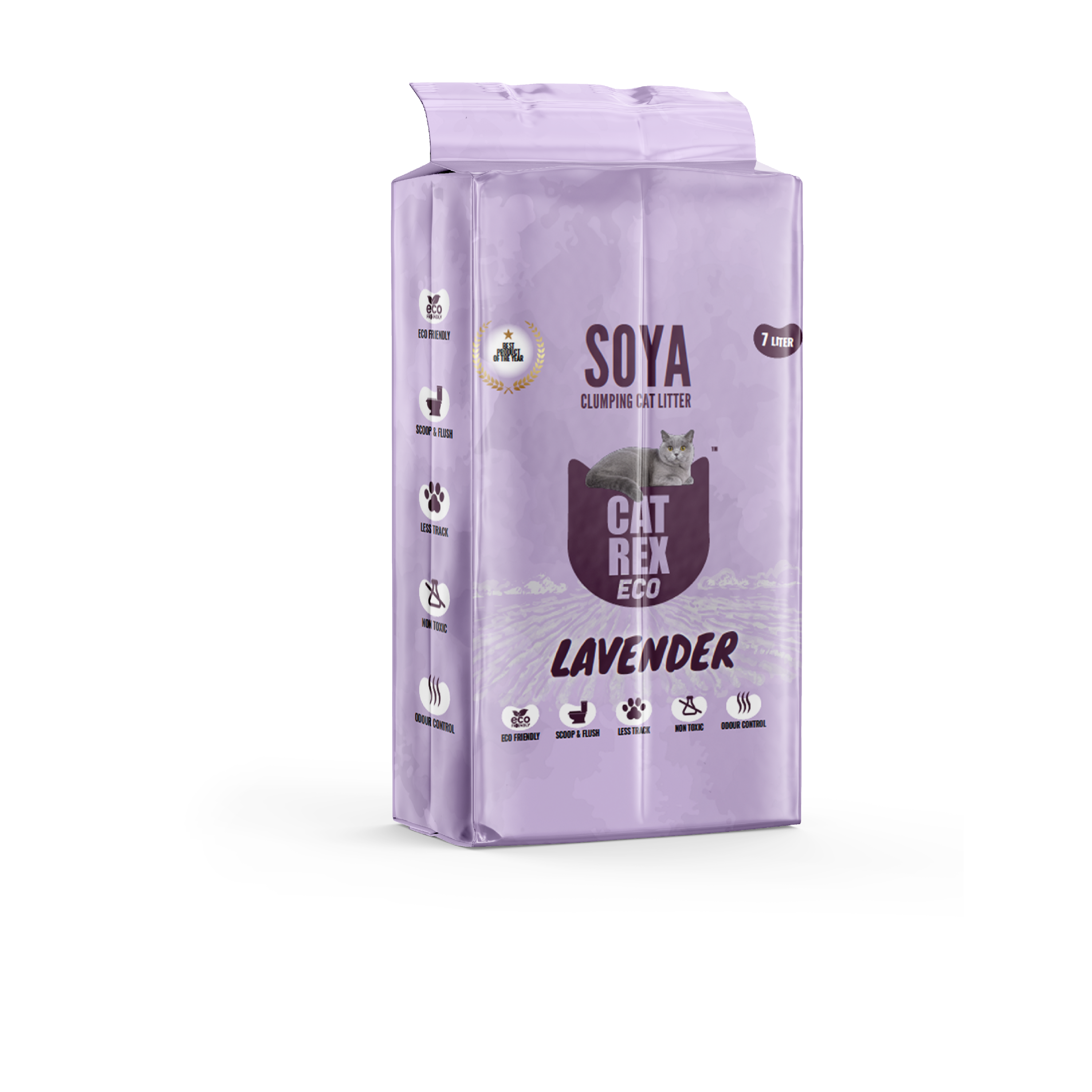 קט רקס חול סויה בניחוח לבנדר לחתולים
