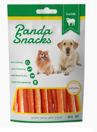 פנדה חטיף רך לכלב מקלות כבש