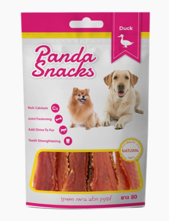 פנדה חטיף רך לכלב ג'רקי ברווז