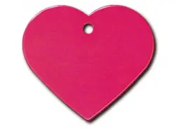 תג שם לכלבים לב גדול אדום