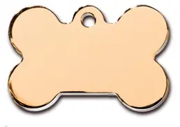 תג שם לכלבים עצם גדולה זהב