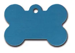 תג שם לכלבים עצם גדולה כחולה