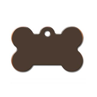 תג שם  עצם קטנה ברונזה משופשפת 