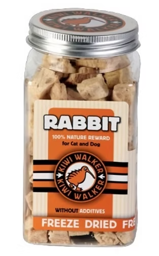 קיווי חטיף מיובש בהקפאה 100% בשר ארנב 