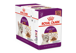 מארז 12 יחידות רויאל קנין פאוץ' לחתול סנסורי טייסט ברוטב