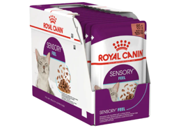 מארז 12 יחידות רויאל קנין פאוץ' לחתול סנסורי פיל ברוטב