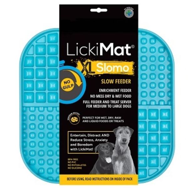 משטח האכלה מגומי בצורת ריבוע לכלבים מגזע גדול