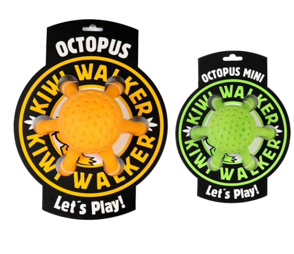 קיווי תמנון משחק  SMALL לכלבים 13 ס"מ 