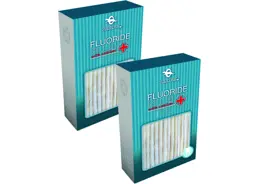 שתי חבילות סופרים פלואוריד פלוס קלציום לכלבים בינוניים וגדולים