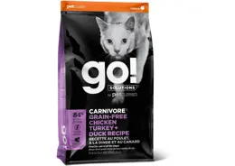 גו! מזון לחתול קרניבור נטול דגנים עוף הודו וברווז