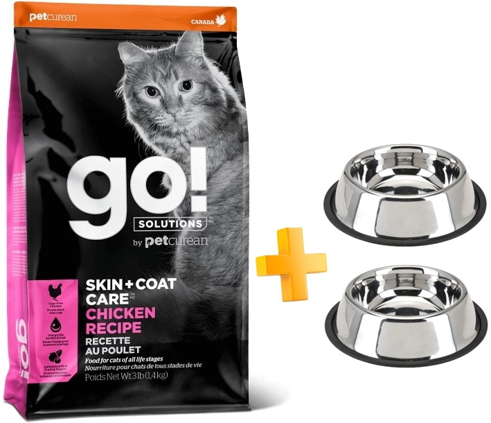 גו! מזון לחתול סקין אנד קואט עוף