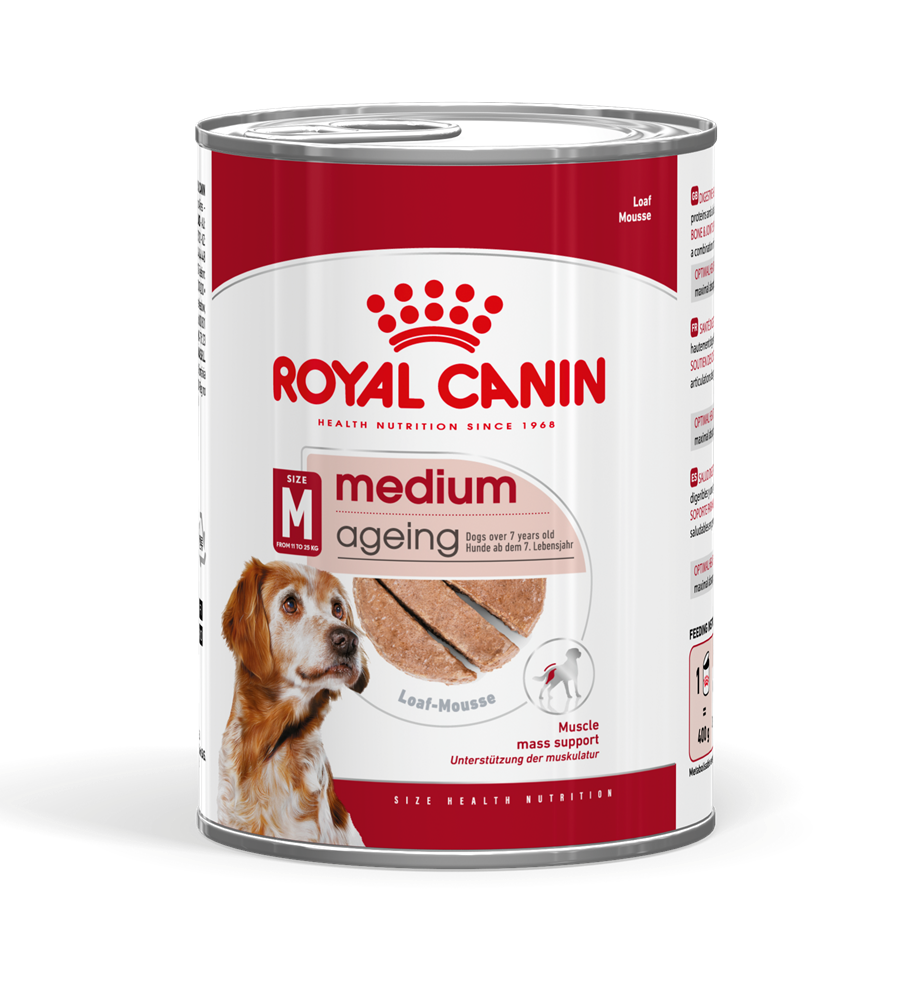 מגש 12 יחידות רויאל קנין שמורים לכלב מדיום אייג'ינג 7+