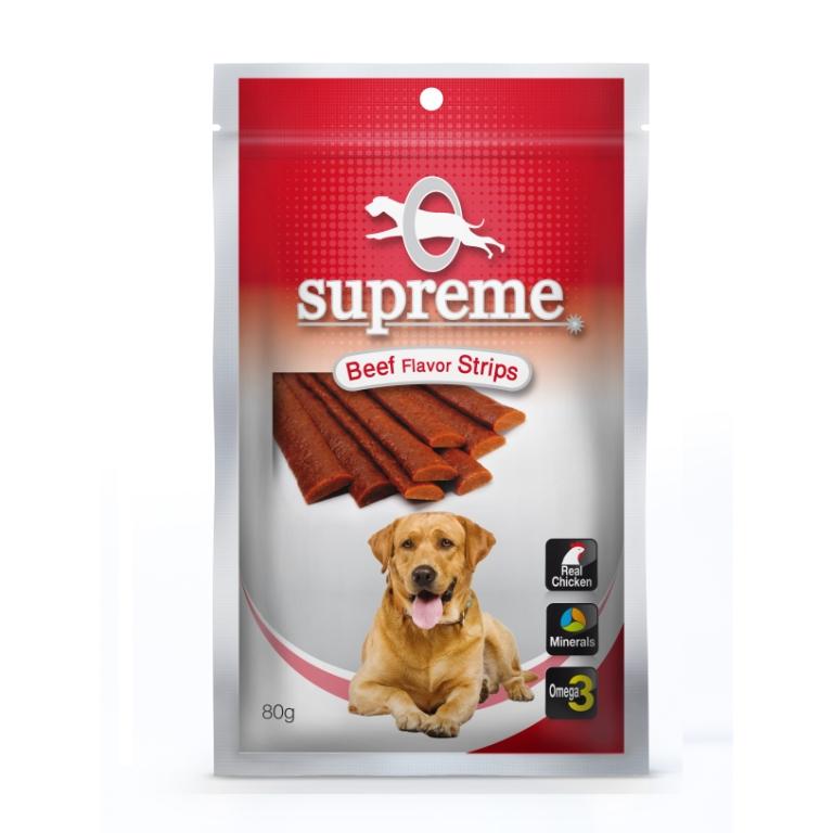 חטיף בשר לכלבים בטעם בקר סופרים 