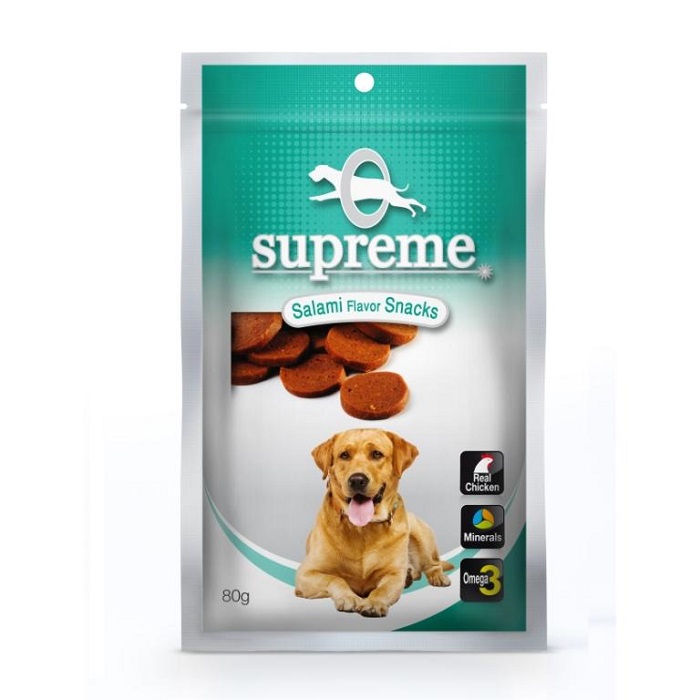 חטיף סופרים בשר עוף לכלבים בטעם סלמי  
