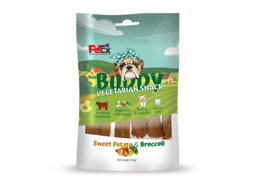 באדי סנאק חטיף צמחוני לכלב עם בטטה וברוקולי