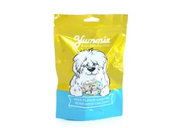 יאמיז לכלב עצמות קשר בטעם חלב עם עוף