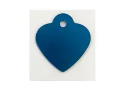 תג שם לכלבים  ולחתולים לב קטן כחול