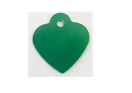 תג שם  לכלבים ולחתולים לב קטן ירוק