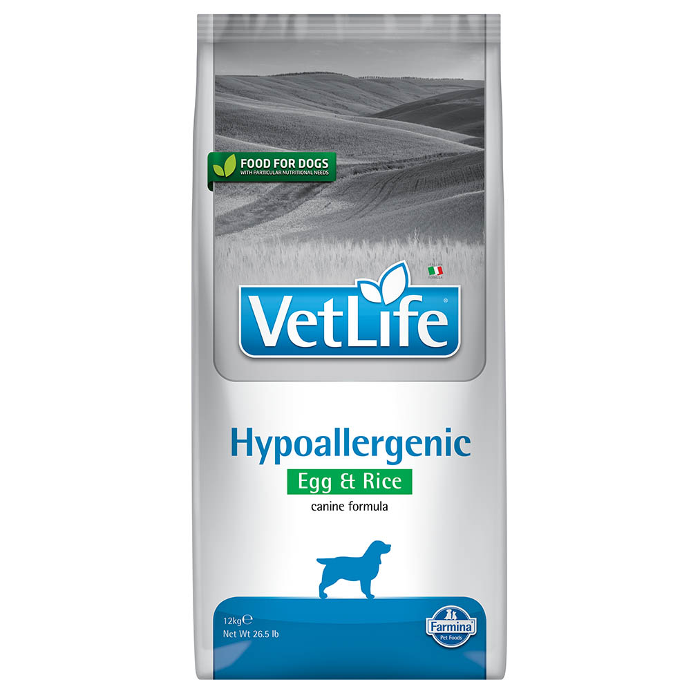 פרמינה וט לייף מזון יעודי לכלב היפואלרגני ביצה ואורז