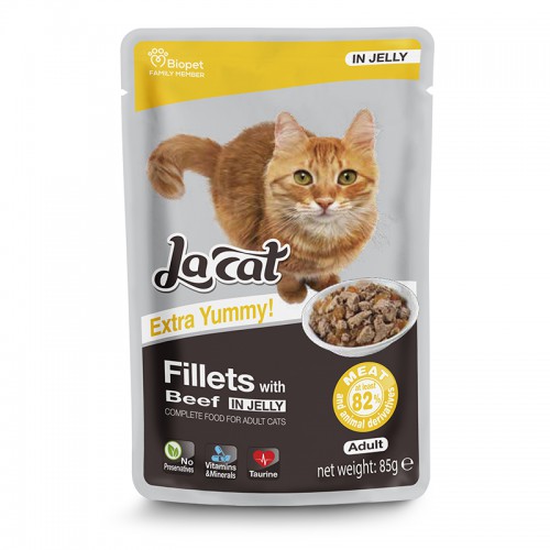 פאוץ' נתחוני לה קט עם בקר בג'לי