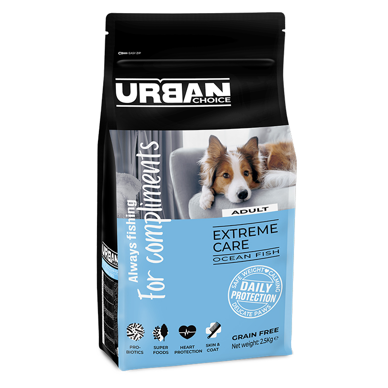 אורבן צ'ויס מזון לכלבים רגישים דגי אוקינוס 