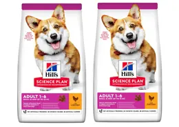 2 שקי הילס לכלב בוגר מגזע קטן עוף 3ק"ג כל שק