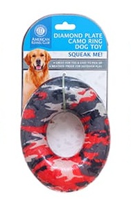 צעצוע טבעת סיליקון במילוי בד לכלב 