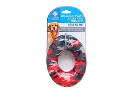 צעצוע טבעת סיליקון במילוי בד לכלב