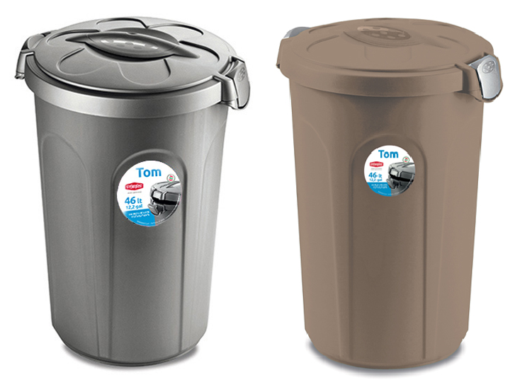 דלי לאחסון מזון 46ל' דגם טום- צבע לבחירה 