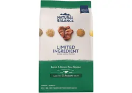 נאטורל באלנס מזון יבש לכלב כבש ואורז חום