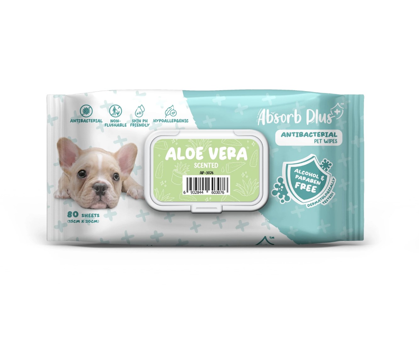 אבסורב+ מגבונים אנטיבקטריאלים אלוורה