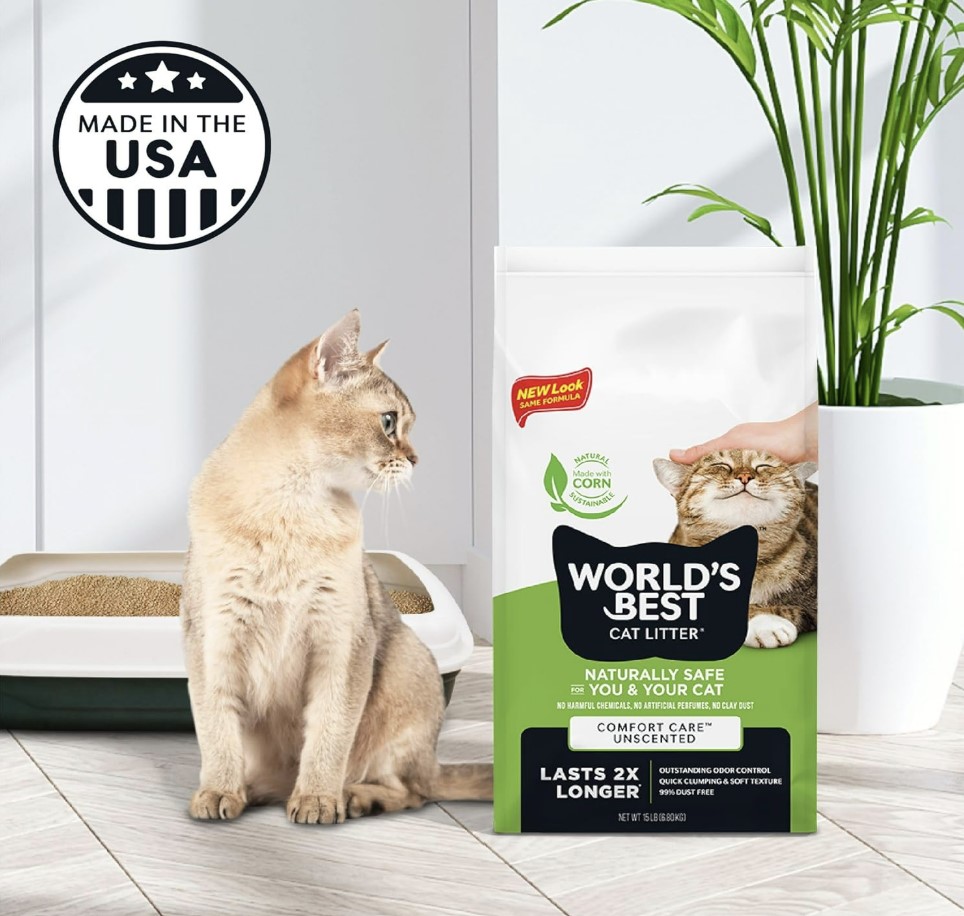   מצע מתגבש  בסיסי לחתולים וורלד בסט ירוק