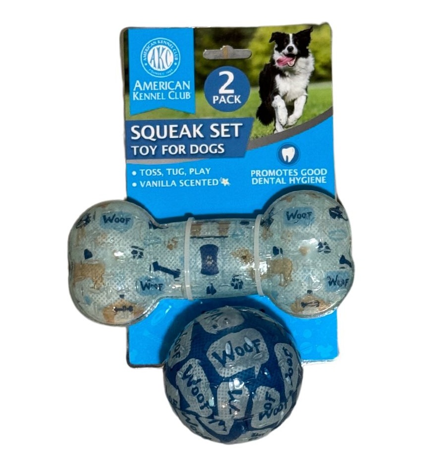 צעצוע סט עצם וכדור AKC21115 דגם לכלב