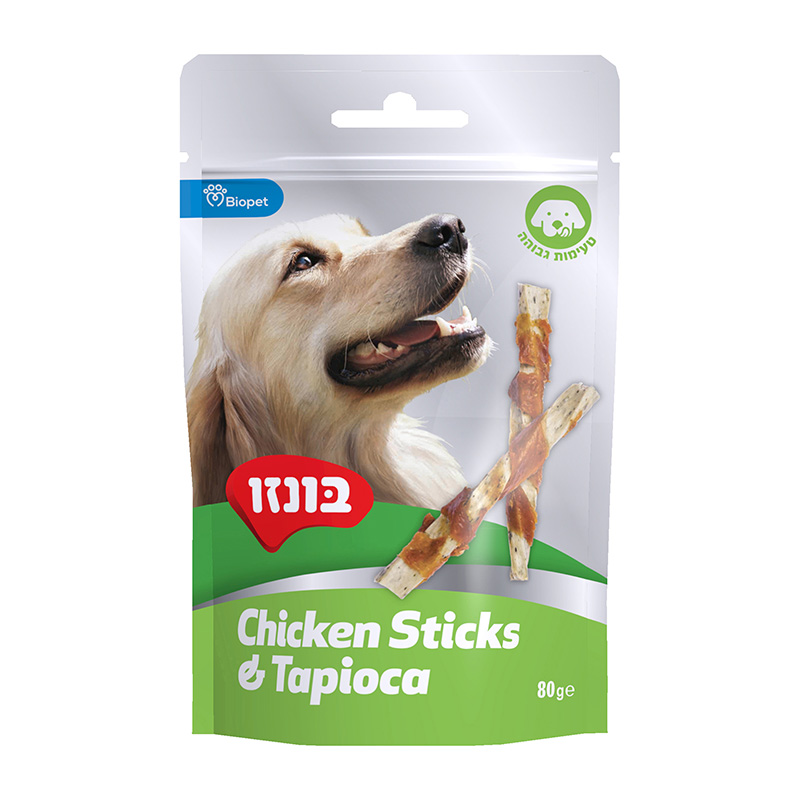 חטיף בונזו סטיקים עוף וטפיוקה