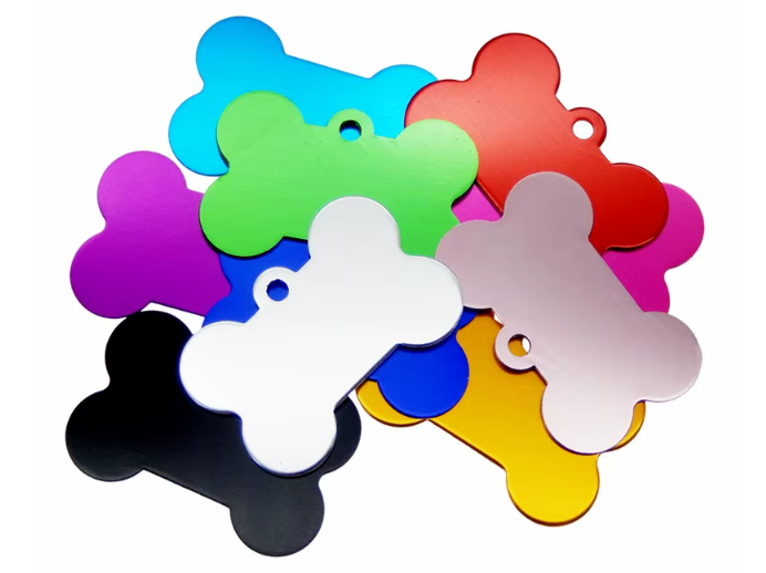 תג שם לכלב / חתול בצורת עצם