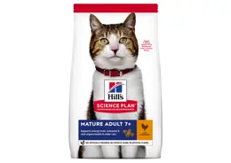 מזון לחתולים מבוגרים 7+ הילס סיינס פלאן עוף