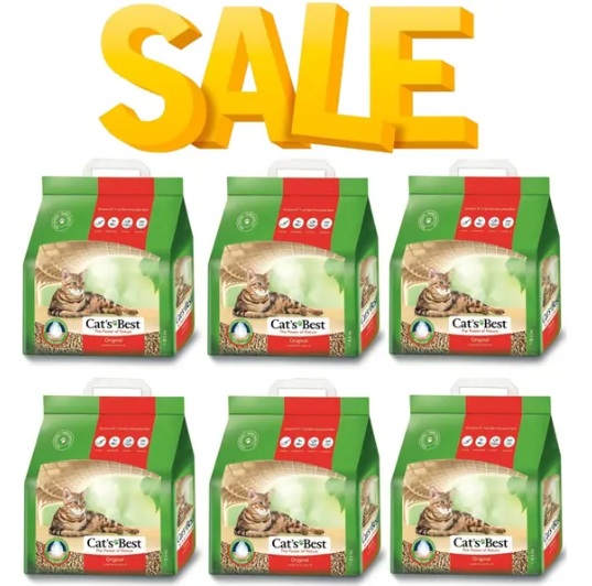 מבצע! 6 שקי חול קטס בסט לחתולים 2.1ק"ג כל שק ב-159ש"ח בלבד!