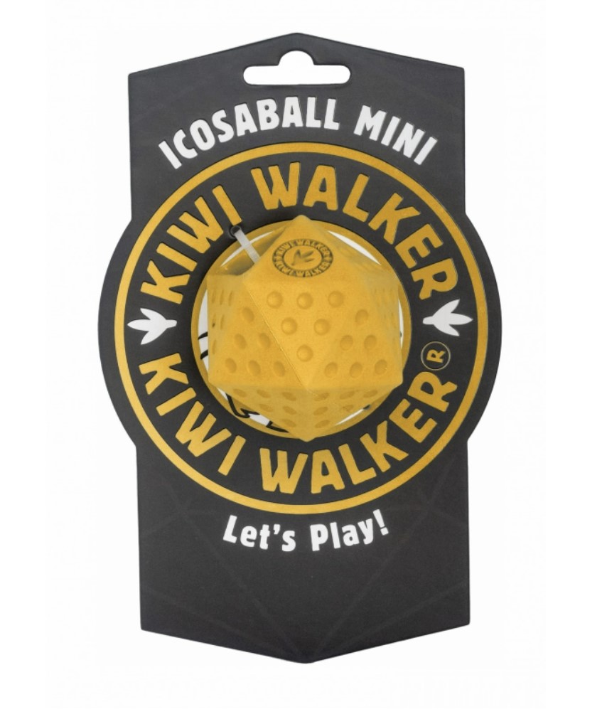 קיווי ווקר כדור לפינוקים - צעצוע אינטראקטיבי עם חורים לשיפור החוויה