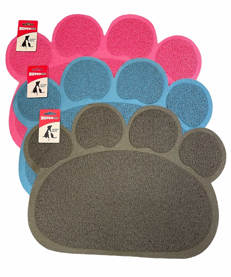 שטיחון לרגלי החתול בצורת כף רגל SUPER PETS