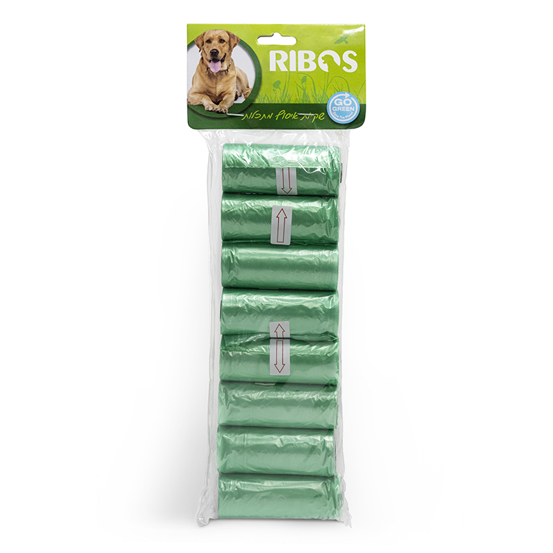 שקיות לאיסוף צרכים מתכלות ריבוס 8 יחידות