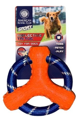 צעצוע גומי תלת מימדי עם חבל לכלב