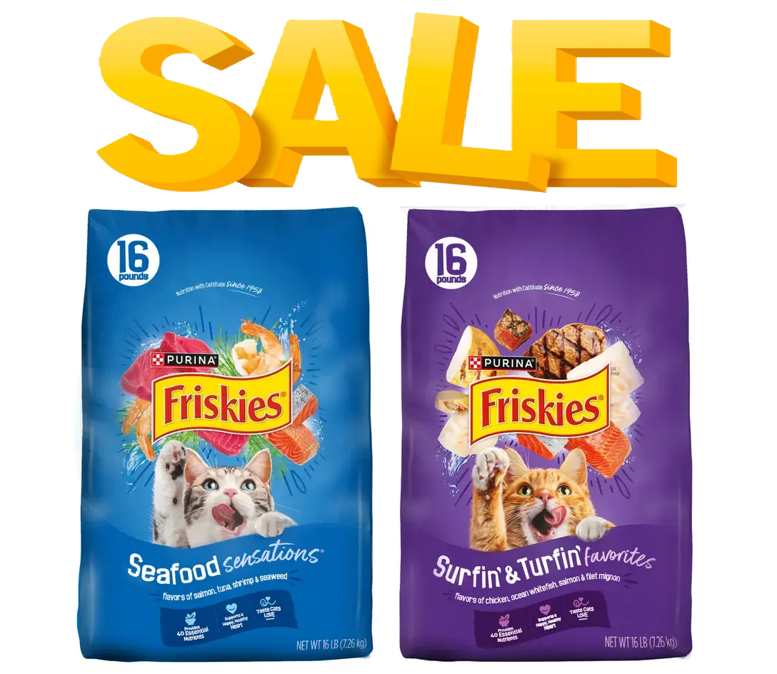 מבצע! פריסקיז מזון יבש לחתול - שק שני ב-20% הנחה! 